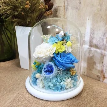 

20*30cm Big Size White Base Glass Dome Home Decoration Diameter=20cm Height=30cm Glass Cover DIY Friend Gift Wedding Favor Gift