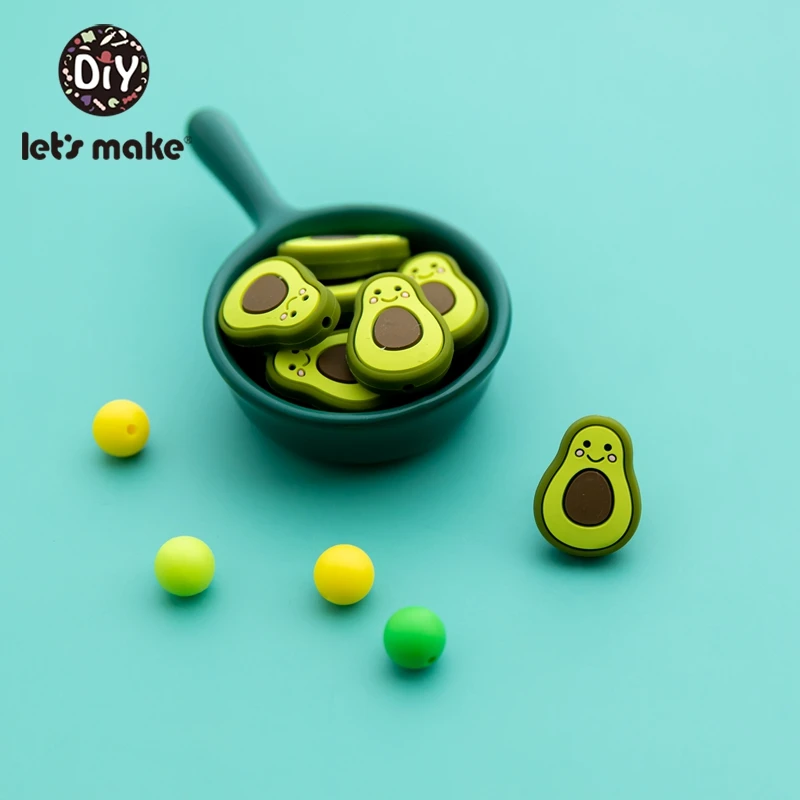 avocado teething toy