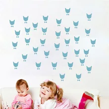 Kw3131 Северная европейская серия креативных персонажей английские пословицы галстук кошка настенные наклейки стеклянные наклейки