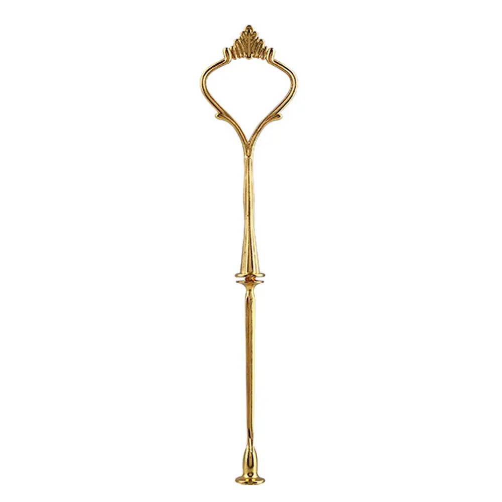 Металлическая подставка для торта 2 уровня 3 вечерние золотые железные круглые