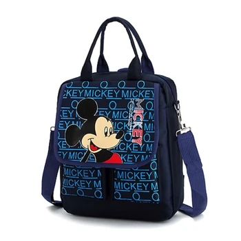 

2019 New Cartoon Mickey Handbag Children Shoulder Crossbody Bag Kids Storage Schoolbag Multi-function Bookbag Tote