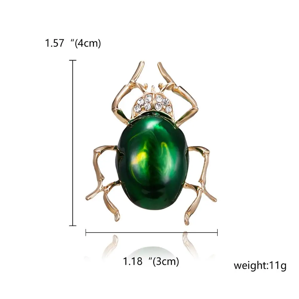 Ринху милое насекомое с эмалевым покрытием брошь яркий геккон ящерица Жук шелкопряда Брошь булавка украшения из ткани модные ювелирные изделия подарок для женщин - Окраска металла: 1