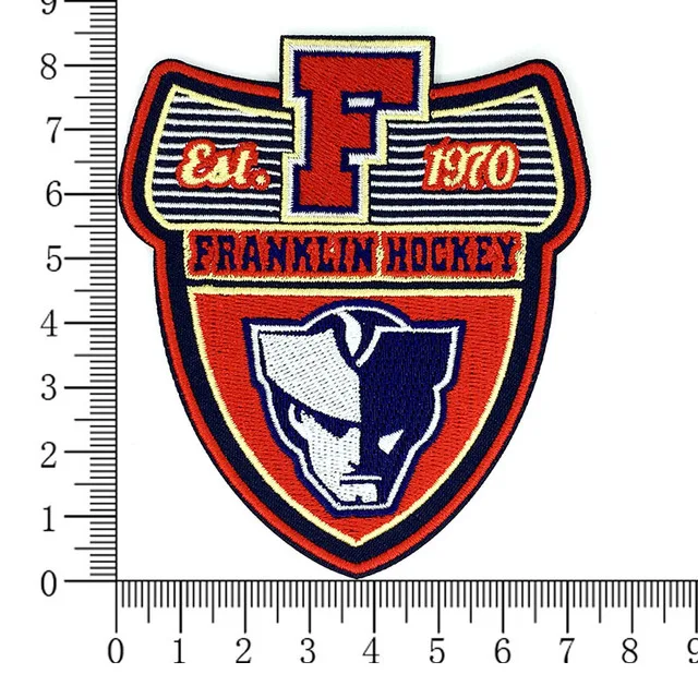 Нашивки вышитые хоккейные железные на наклейке могут сделать как ваш логотип нашивки на одежду