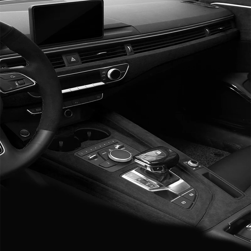 DNHFC Замшевая Кожа Авто Крышка редукторов автомобильные аксессуары для Audi A4 2018 2019