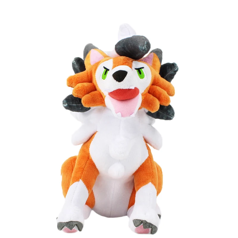Lycanroc 30 см Lycanroc плюшевая игрушка мультфильм Животные Куклы PP Хлопок Мягкие игрушки Япония аниме плюшевая игрушка для детей день рождения подарки на Рождество - Цвет: Lycanroc