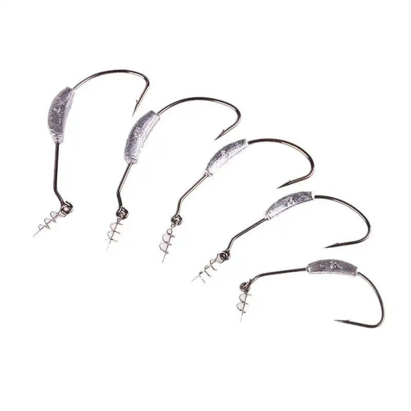 25/7g lead hook road soft bait crank pin with lock soft lure