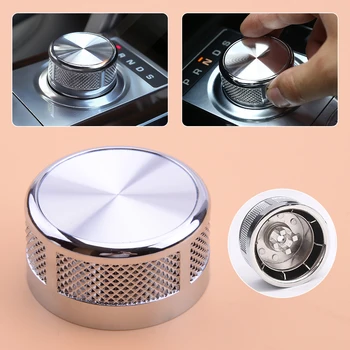 

Chrome Autobiography Style Rotary Gear Shift Selector Knob Upgrade Fit for Range Rover L405 2017-2019