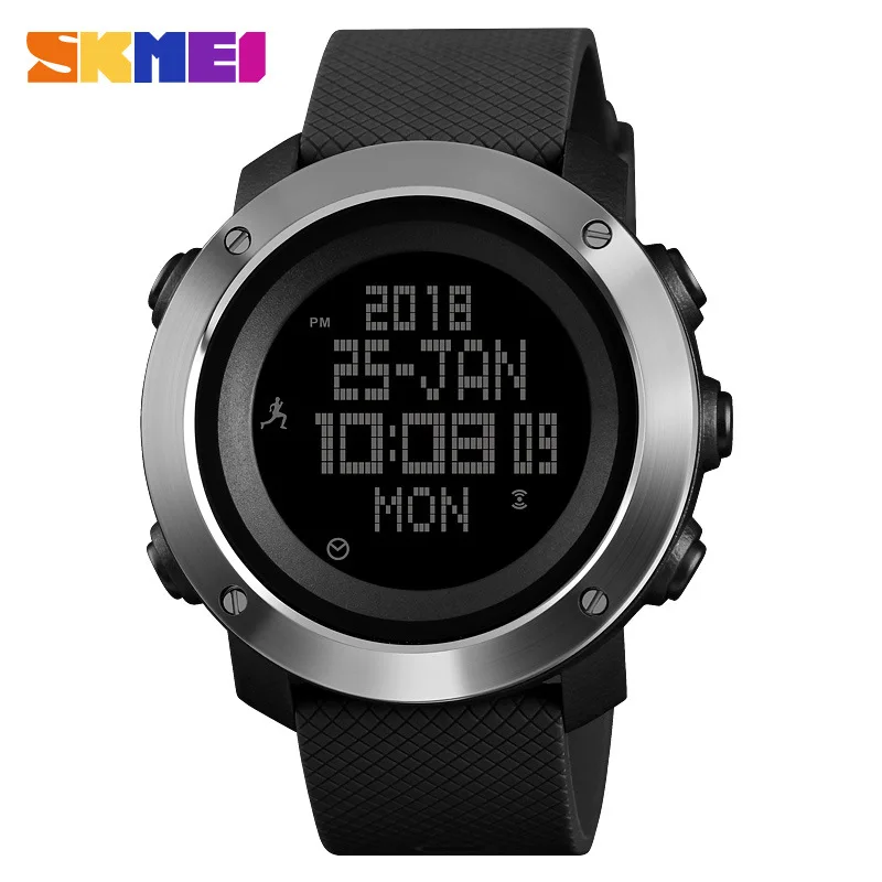 HIGH QUALITY  Skmei 14301431 Multifunctional Compass Step Count Outdoor Couples Electronic Waist Watch