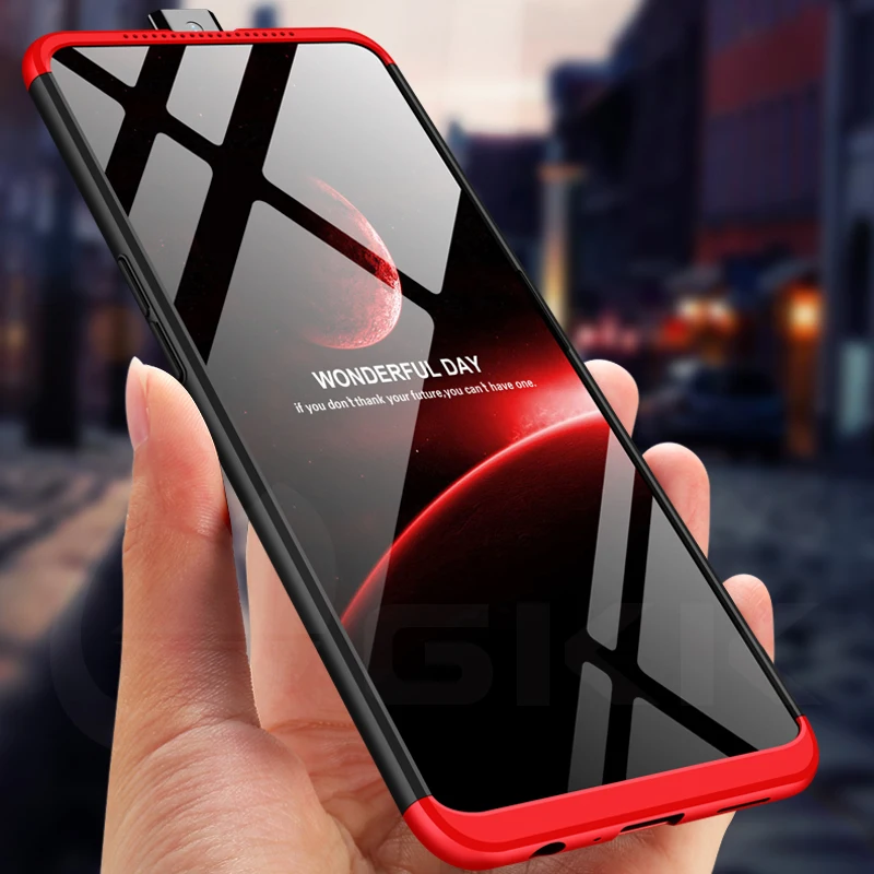 Чехол GKK 360 с полной защитой для OPPO Reno 2Z ударопрочный жесткий матовый чехол со
