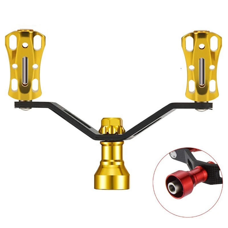 Fishing Reel Handle with Aluminum Alloy Knobs Suit for Daiwa Fishing Tackle DIY Accessory