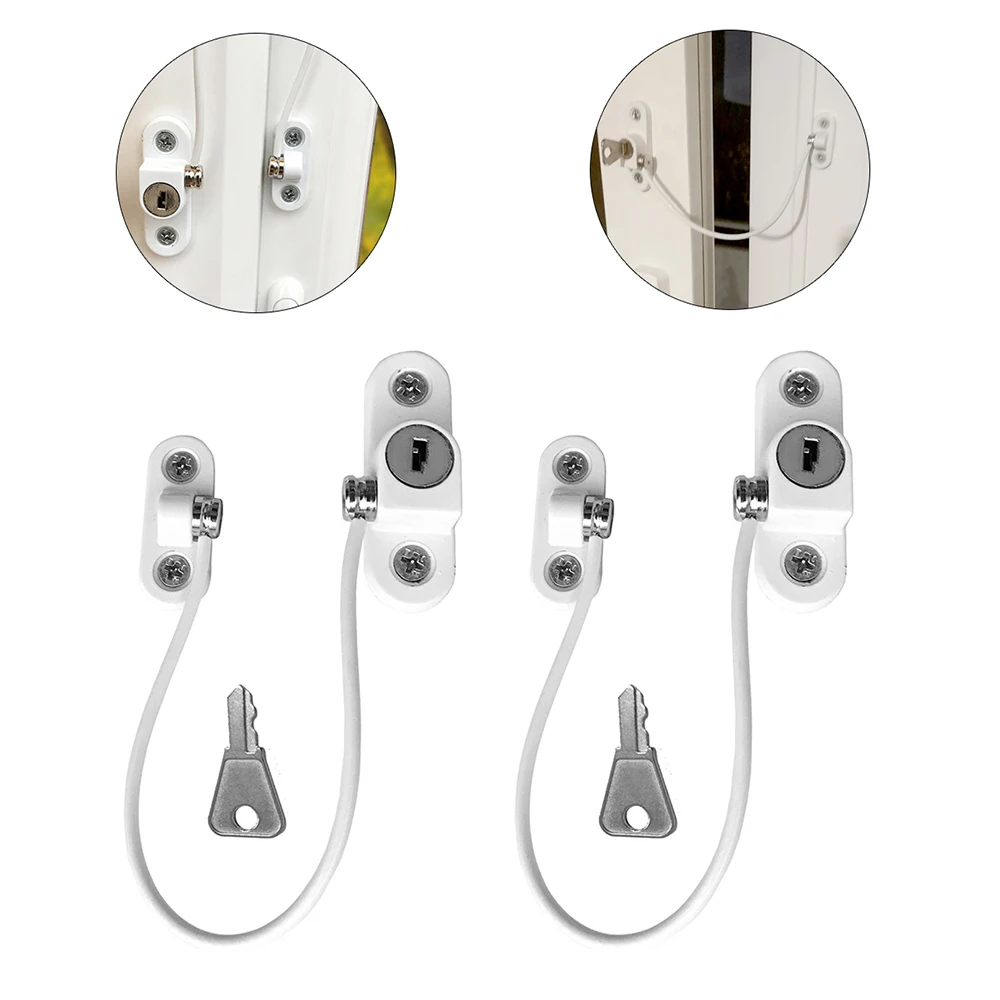

2 Pcs/Set Window Lock Child Protection Baby Safety Infant Security Window Limiter Locks on the Windows Child Safety Baby Locks