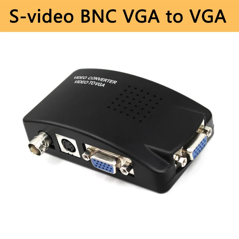 Преобразователь BNC в VGA Композитный S видео вход для ПК выход адаптер цифровой