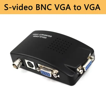 

BNC to VGA Converter S-video BNC VGA in VGA out Adapter Digital Switcher For PC TV Camera DVD DVR