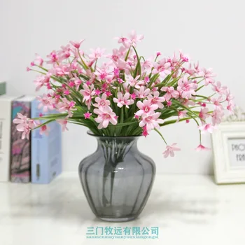 

7 Fork Small Cattleya Model Orchid Small Bundled Flower Indoor Decorative Flower Imitation Flowers Silk Flower Boquet Holder