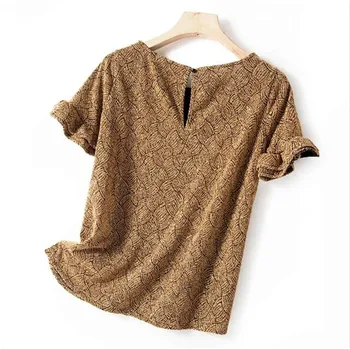 

Women Summer T Shirt 2020 New Ruffle Short Sleeve O Neck Back Hollow Out Sweet Tshirt Top