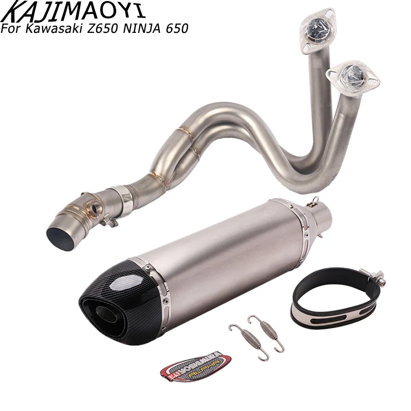 Kawasaki ER6F ER6N Ninja 650R 650 Yoshimura мотоцикл глушитель полный системы Соединительная труба для Kawasaki ER-6N ER-6F 2012