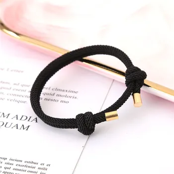 

Htzzy New Fashion Bracelet for Men Vintage Rope Chain Adjustable Toggle-clasps Black Rope Men Bracelet