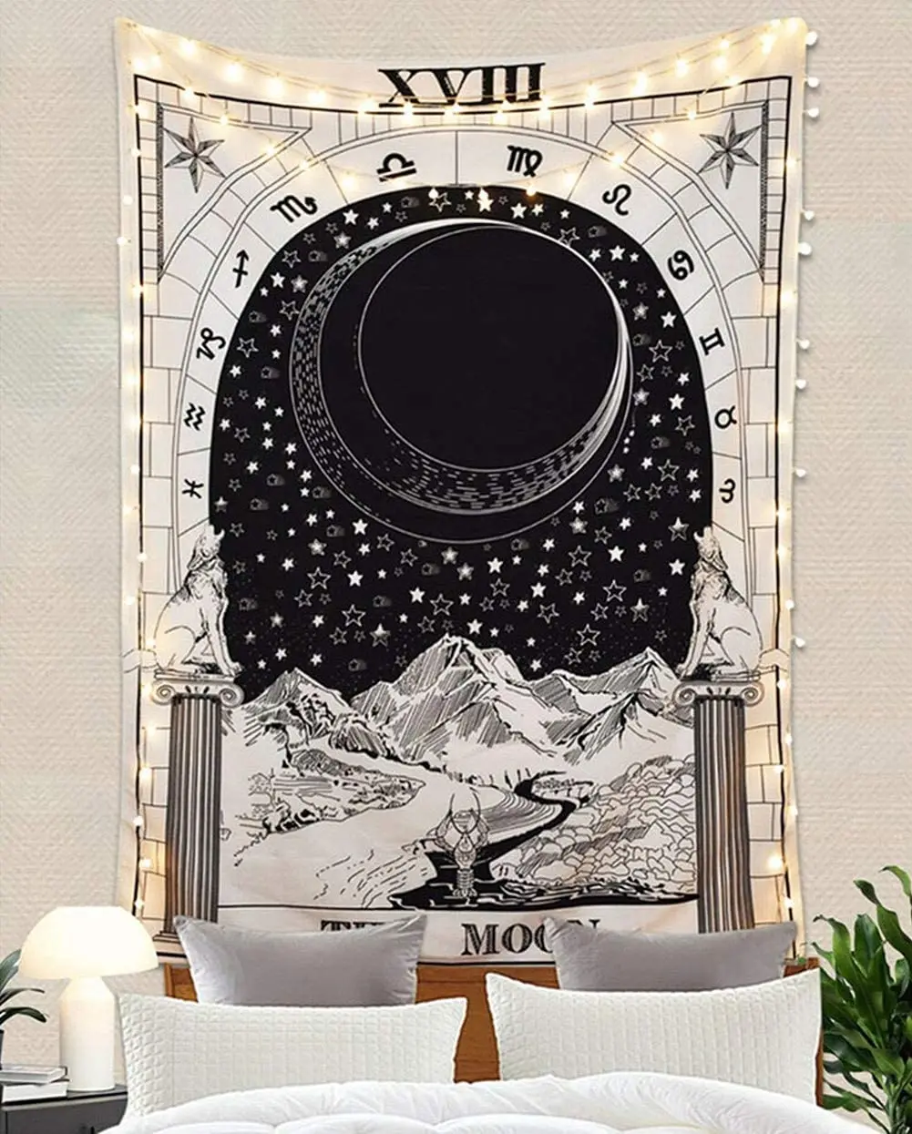 India Mandala Tapestry Hanging Sun Moon Tarot Wall Carpet Psychedelic Tapiz Witchcraft Cloth Tapestries Bedspread Beach Mat | Дом и сад