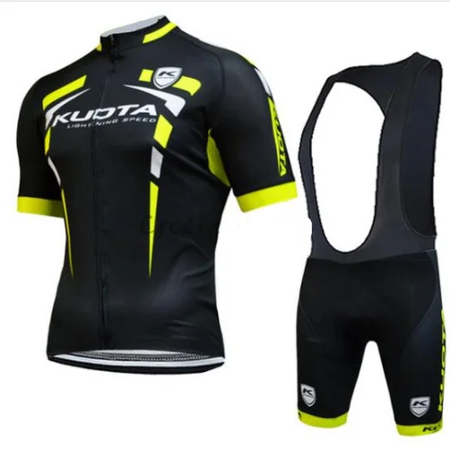 2019  KUOTA Pro Team summer cycling Jersey set Bicycle Clothing Breathable Men Short Sleeve shirt Bike bib shorts 9D Gel pad