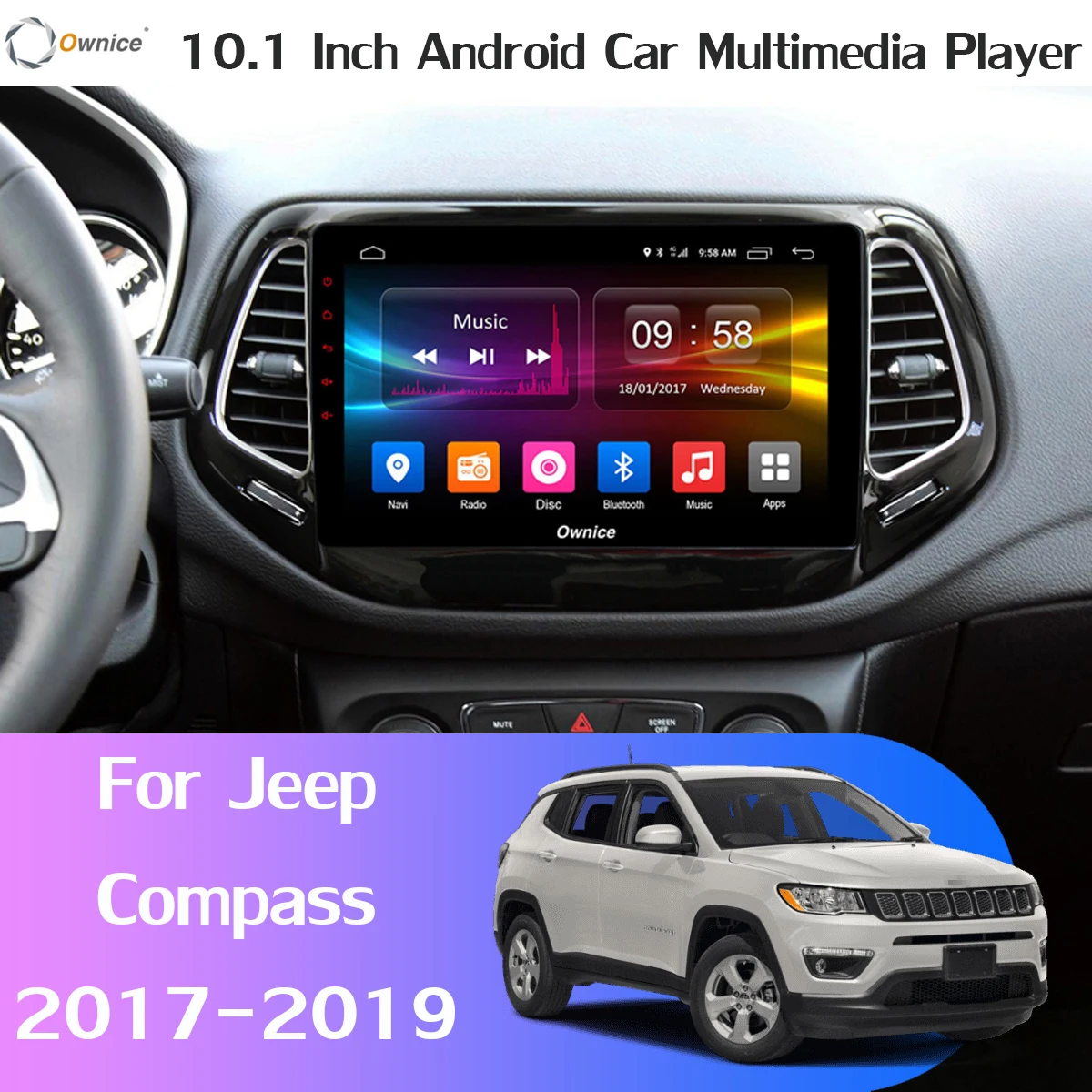 Perfect 360° Panoramic 4G+64G Android 9.0 Car Multimedia Player for Jeep Compass 2017 2018 2019 Car GPS Navigation Radio CarPlay SPDIF 0 Perfect 360° Panoramic 4G+64G Android 9.0 Car Multimedia Player for Jeep Compass 2017 2018 2019 Car GPS Navigation Radio CarPlay SPDIF 0