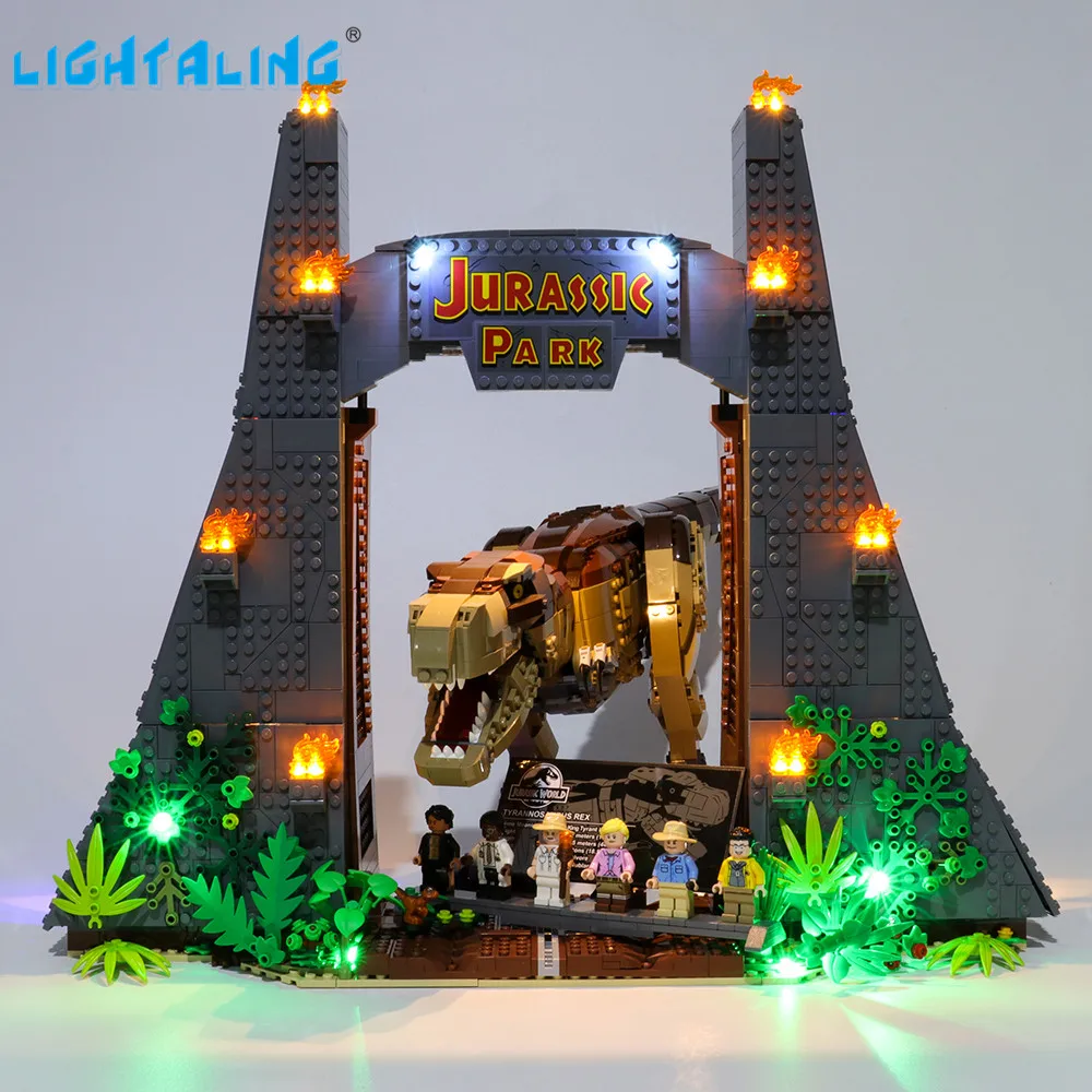 

Lightaling Led Light Kit For Jurassic Park: T. rex Rampage Building Blocks Compatible With 75936 ( Lighting Set Only )