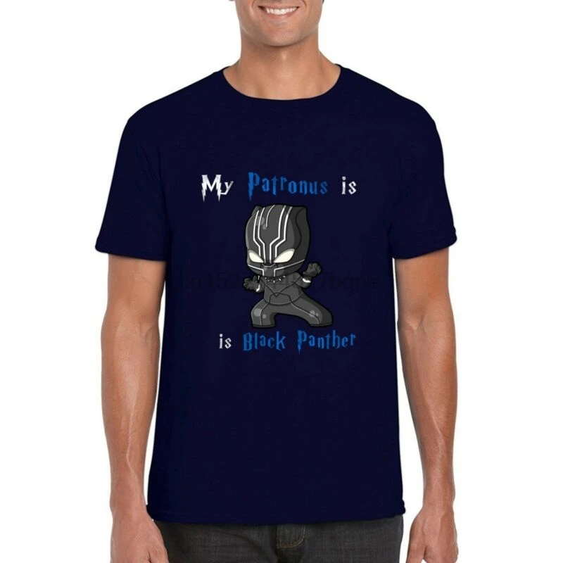 Футболка Черная Пантера My Patronus Is Black Panther Inspired Parody tee top |