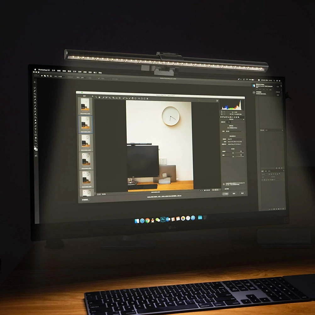 Tela usb led barra de mesa lâmpada