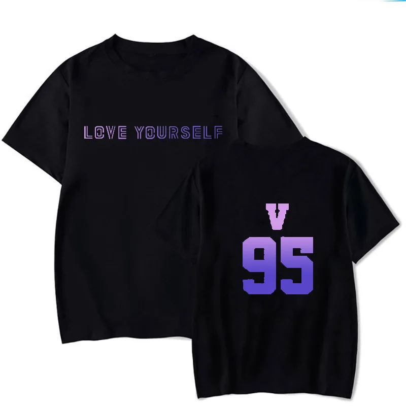 Г. Kpop Bangtan футболка для мальчиков одежда в стиле хип-хоп 92jin 97jungkook футболка с надписью пуловер с капюшоном «love yourself» футболка