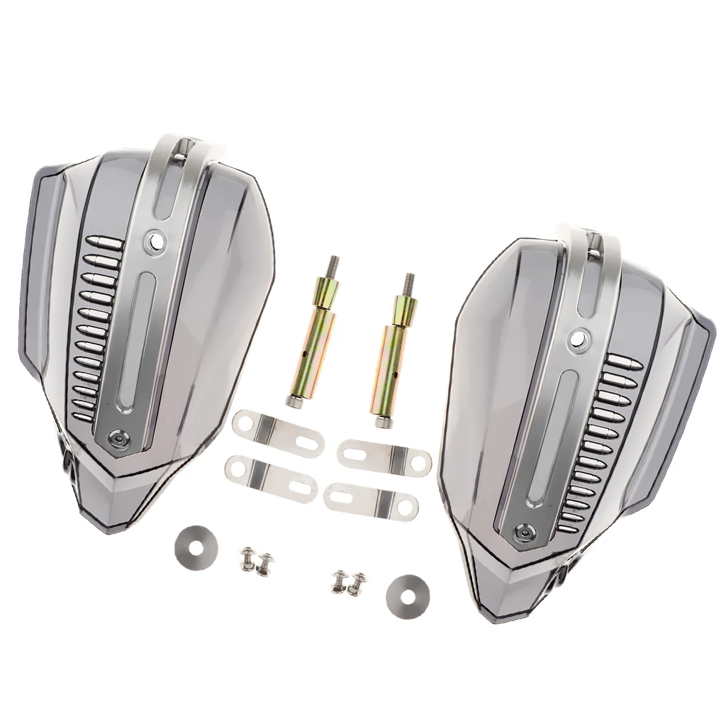 2xUniversal Motorcycles Handguards Handlebar Hand Brush Guards Handle Protector Wind Shield Crash Protector