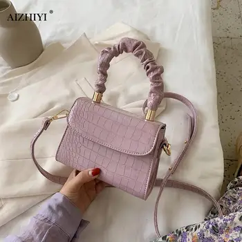 

PU Leather Pure Color Chain Tote Women Casual Shoulder Messenger Bags Purses Youth Ladies Simple Versatile Bag