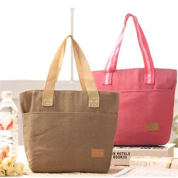 

Thermal Lunch Bag Food Kitchen Organizer Cotton Linen Cloth Handy Thickness Insulated Picnic Lunch Bags For Women Storage Bag