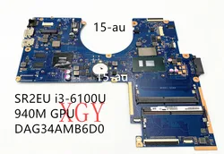 Carte mère originale pour hp 15 ax 15 bc TPN Q173, entièrement testée, 4g, w/I7 6700HQ, N16P GT A2 