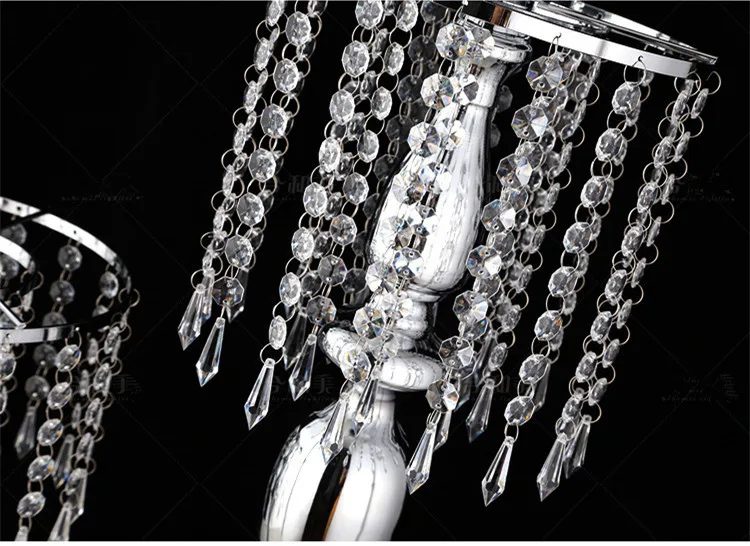 Nueva cortina de abalorios de cristal acrllico en forma de S que gira camino plomo boda accesorios noria sirena