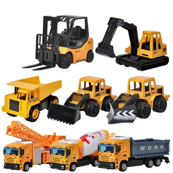 

1:64 Children Alloy Engineering Cars Pull Back Vehicle Model Toys as Gift