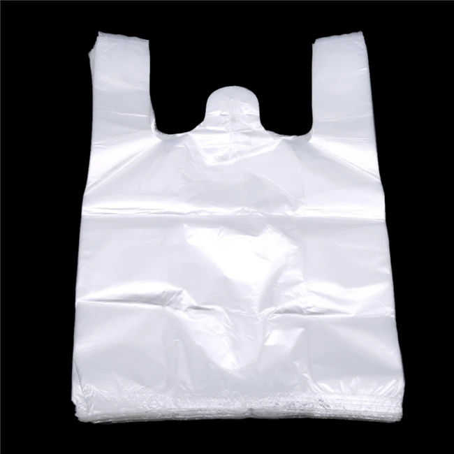 100 pcs Plastic Bag Clear Pouch Handbag Food Packaging Bag for Supermarket Store