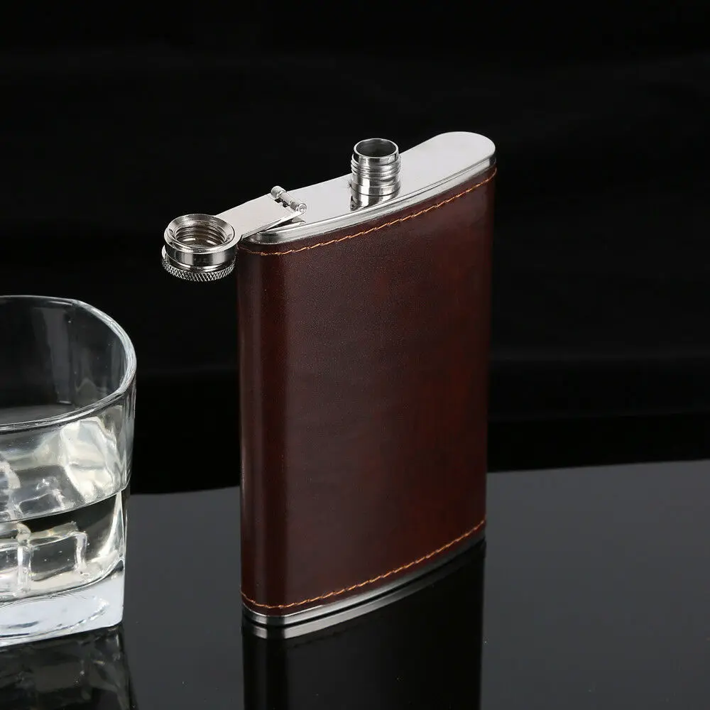5oz 1 шт 5-10 унций нержавеющая сталь Хип Ликер Алкоголь виски фляжка крышка карманная бутылка вина - Цвет: 5oz