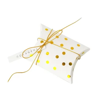

Gold foiling Cookies Box Packaging Wedding Favors Gift Boxes Dragees Box for Kids 50pcs/lot
