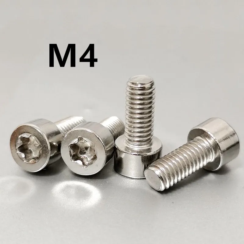 

100pcs/lot M4x6/8/10/12/16/20mm GB2671.1 304 Stainless steel cheese head torx screw