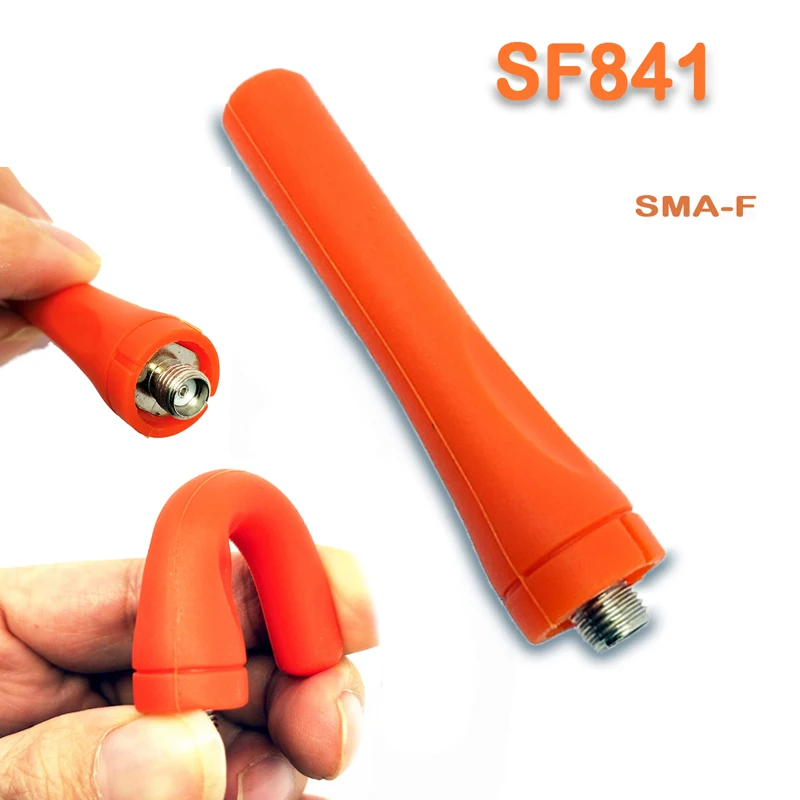 Антенна OPPXUN SF841 для рации Baofeng UV 5R 82 UV5R UV82 антенна оранжевая Двухдиапазонная 2021 МГц