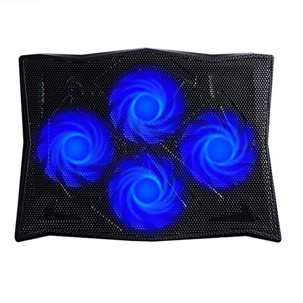 Silent Quick Dissipation Laptop Stand Gaming USB Powered Ventilation Fans Powerful Adjustable Anti Slip Cooling Pad Practical