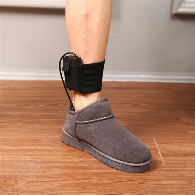 Теплые электрические колодки Зимние гетры для ног портативный USB Перезаряжаемые обувь ботинок нагреватель Отопление Стельки