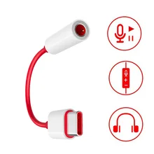 OnePlus 7 Pro USB-C до 3,5 мм разъем для наушников адаптер AUX аудиоконвертер для One Plus 7 1+ 6T type-C гарнитура Музыкальный конвертер Кабель