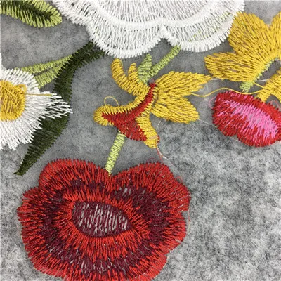 Модный цветочный стиль вышивка ткань кружевной воротник швейная Аппликация DIY Нежный кружевной вырез декоративные аксессуары для одежды