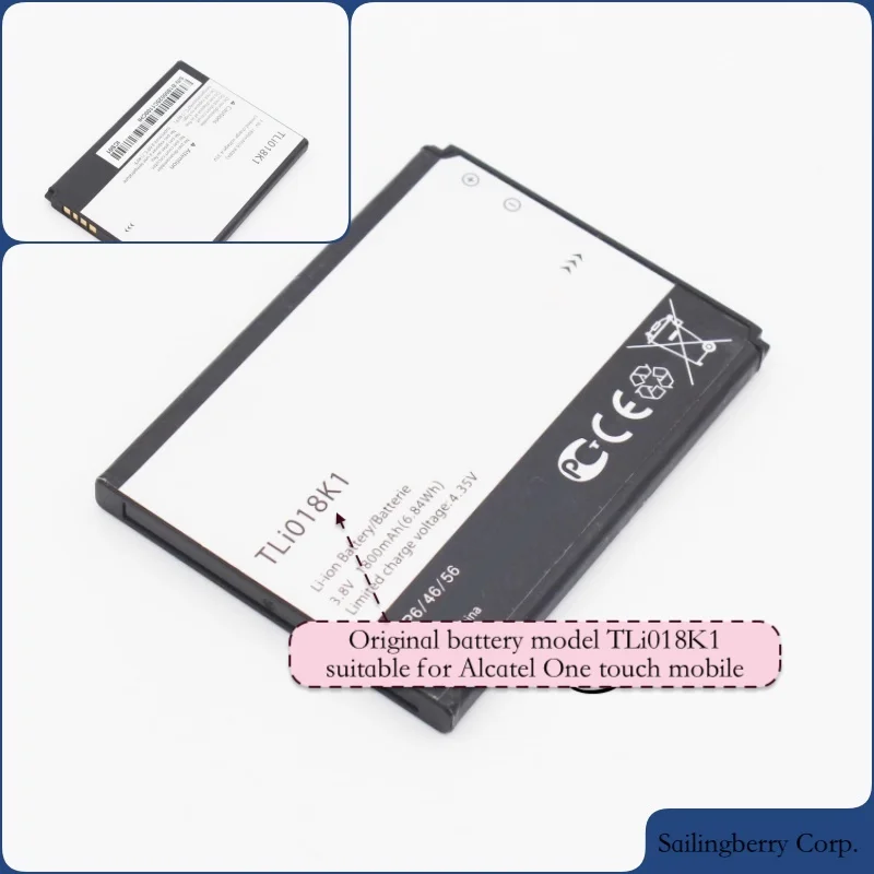 Аккумулятор подходит для Alcatel onetouch mobile с аккумулятором модели TLi018K1