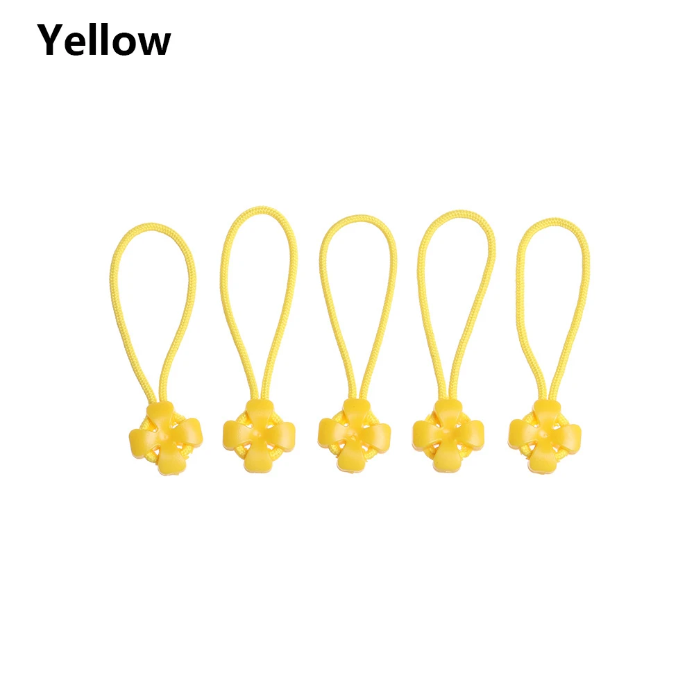 Style 2 - yellow 10 шт. аксессуары для сумок, Съемник на молнии, подходит для веревочной бирки, фиксатор на молнии, сменный зажим, сломанная Пряжка, дорожная сумка, чемодан, палатка - Цвет: Style 2 - yellow
