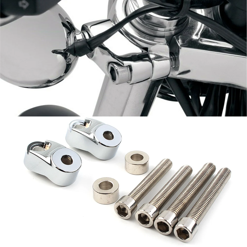 

Хромированные Короткие Передние поворотники для 87-00 FXR 91-07 Dyna Glide/ 87-UP XL w/ 39 мм вилки и 06-07 Dyna Glide w/ 49 мм вилки