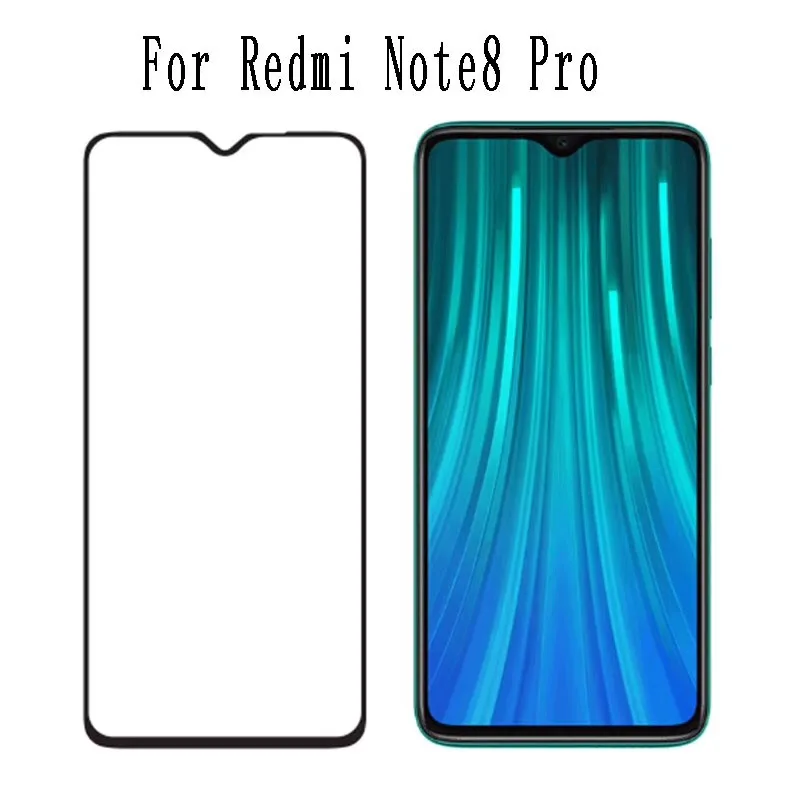 

50Pcs Tempered Glass For Xiaomi Redmi Note 8 Pro Full Glue Screen Protector Film For Xaomi Redmi 8 Full Cover Protective Glass