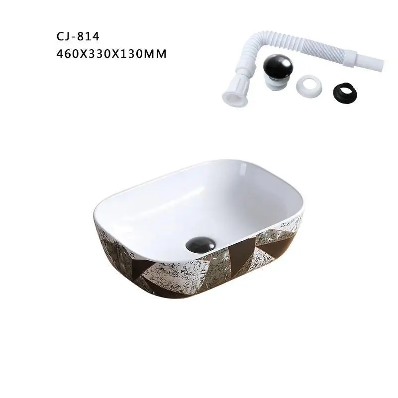 Wastafel Bagno Vanity Black Wasbak Waschbecken Lavandino Lavabo Mano Bowl Para Fregadero De Pia Cuba Banheiro раковина для ванной комнаты - Color: MODEL J