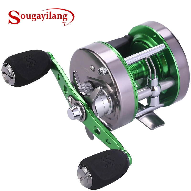 

Sougayilang XLT400-600 Trolling Fishing Reels 6+1BB 5.3:1Full Metal Drum Fishing Reel Max Drag 25kg Pesca