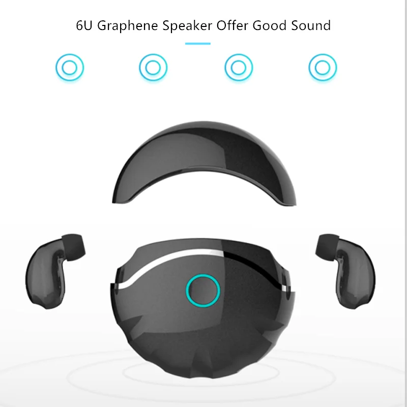 HAAYOT беспроводные Bluetooth наушники HD стерео в ухо телефон Hands free с шумоподавлением TWS